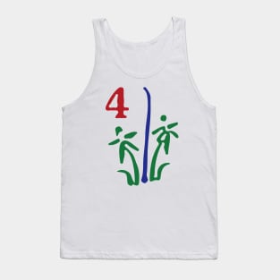 Season Flower Hua 4 Bamboo 竹 Tile. It's Mahjong Time! Tank Top